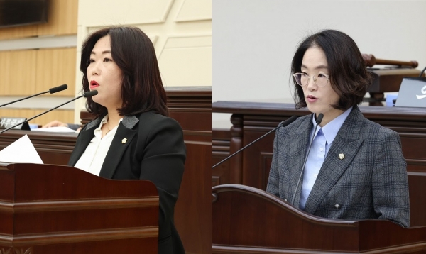 왼쪽부터 김세은 이지현 의원