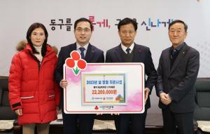 대전공동모금회, 동구에 설 명절 지원 사업비 전달