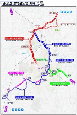 대전~세종~충북 광역철도 예타조사 대상사업 선정